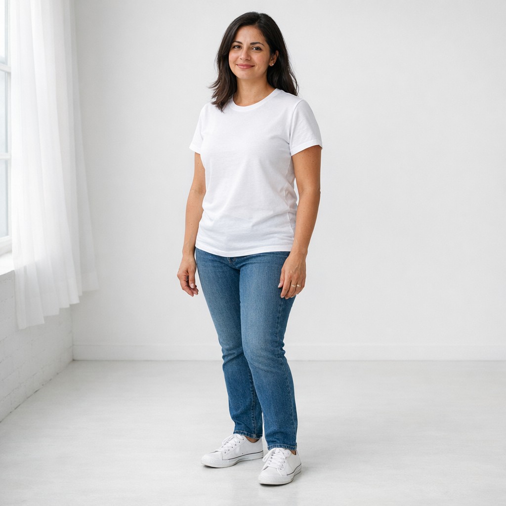 AI clothing model template